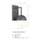Designers Fountain Pineview Iron Ore Outdoor Hardwired Wall Sconce D319M-14EW-IO - alternate 3